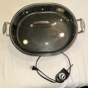 Cuisinart CSK-150 1500-Watt Nonstick Oval Electric Skillet,Brushed Stainless 18  - Picture 1 of 6