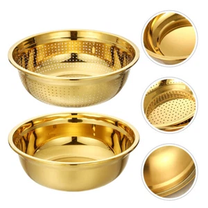 Drain Basket Sink Colander Sieve Sifter Rice Fruit Mesh Strainer - Picture 1 of 12