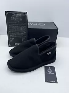 EMU Slippers Ashford Sheepskin Full Foot Size US 9 Womens US 8 Men’s Black - Picture 1 of 12