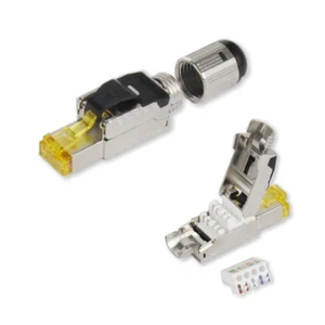 Netzwerk Stecker Tool-less RJ45 CAT8 Kabel Stecker ohne Werkzeug - Bild 1 von 4