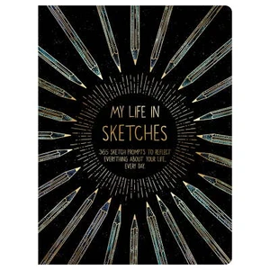 Guided Sketch Journal, 7.3 x 9.7", 204 Pages - Picture 1 of 6