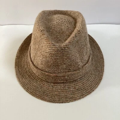 VTG Kangol Rabbit Hair Tweed Fedora Hat Mens Sz M Made In England - Image 1 of 4