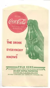 1942 COCA-COLA DRI SERVER OR NO DRIP NOS MINT THE DRINK EVERYBODY KNOWS - Picture 1 of 1