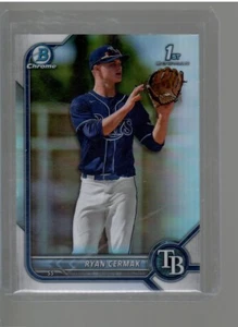 RYAN CARMAK BOWMAN 1ST REFRACTOR 2022 BOWMAN CHROME DRAFT BASEBALL B - Picture 1 of 2