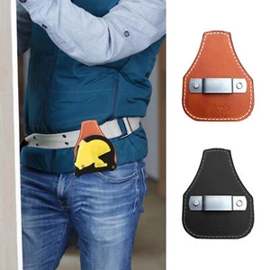 Leder Maßbandhalter Tasche Gürtelschlaufe Maßband Holster - Bild 1 von 14