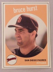 1989 SCD Baseball Card Pocket Price Guide Monthly Bruce Hurst Padres #51