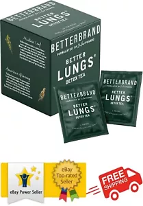 Betterbrand Better Lungs Detox Tea - Herbal Tea Bags - Mullein Leaf Ginseng E... - Picture 1 of 10