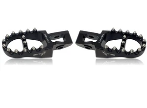 PEDANE MAGGIORATE KTM HUSQVARNA 125 150 250 300 350 450 500 2016-2022 NERE - Imagen 1 de 2