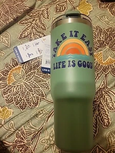 Life Is Good Take It Easy Stainless Steel Insulated Tumbler Cup New 32Oz - Picture 1 of 3