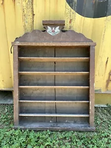 1900s Antique Pool Ball Display Rack Bernard Saloon Furniture Bar Eagle Oak - Picture 1 of 6