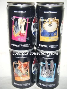 2024 China pepsi cola DISNEY disneyland 4 cans set 200ml empty for collectible - Picture 1 of 1