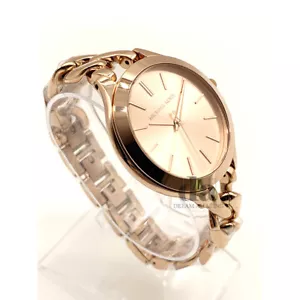 Michael Kors MK3223 Ladies Runway Women's Analog Rose Gold Tone 42mm Case Watch - Picture 1 of 6
