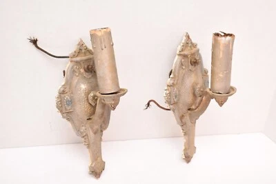 Aplique de pared vintage Art Deco Nouveau par de 2 lámparas ATQ Foto 1 de 4