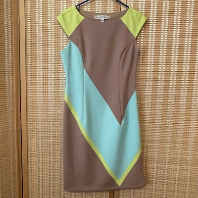 Maggy London Dress Womens 6 Sleeveless Stretch Fit Sheath Lined Retro Y2K - Image 1 of 4