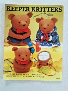 Keeper Kritters New Berlin Co. Bears Jars Candy Notions Nuts 1 2 3 Quart Country - Picture 1 of 4