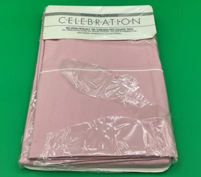 CELEBRATION Twin Fitted Extra Long Sheet Pink Mervyns NEW Fast Free Shipping! - Image 1 of 4