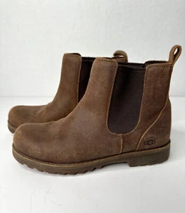 Braune UGG Wildleder Leder Chelsea Boots für Kinder - Größe 4 - Bild 1 von 11