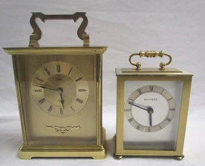 Juego de relojes de carro Jones and Salvest vintage acabado latón funcionando - Imagen 1 de 5