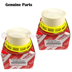 Genuine Toyota LandCruiser HZJ79 1HZ 4.2 Diesel Fuel Filter Pack x2 - Picture 1 of 6