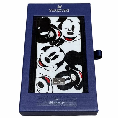 Funda de teléfono Swarovski cristal iPhone X/ XS Mickey Mouse cara nueva Foto 1 de 4