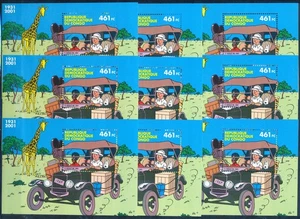 XE53603 Congo 2001 Tintin Kuifje Herge sheets XXL MNH - Picture 1 of 1