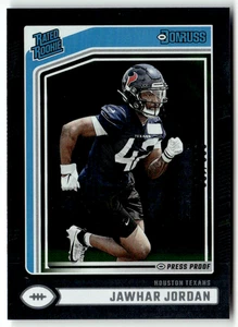 2024 Panini Donruss NFL No. 390 Jawhar Jordan Rated Rookie 93/100 - Bild 1 von 2