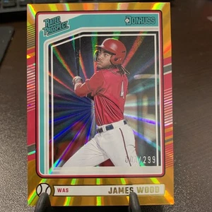 2024 Panini Donruss Rated Prospects Orange Laser 001/299 James Wood First Print - Bild 1 von 3