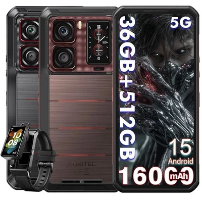 Teléfono Resistente Oukitel WP300 IP68 Pantalla Trasera Desmontable 36GB+512GB 108MP 16000mAh