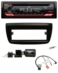 JVC CD DAB USB Bluetooth Lenkrad Autoradio für Fiat Doblo 2012-2015 schwarz - Bild 1 von 9