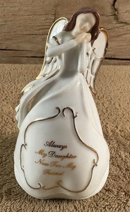 Statuina/ornamento Bradford Edizioni Sempre Mia Figlia. Angelo. Music Box. 2002 - Foto 1 di 8