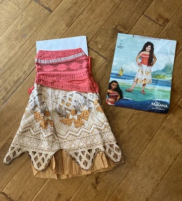 Disney Princess Moana Toddler  Halloween Costume Girl’s XS (3T-4T) New - Image 1 of 4
