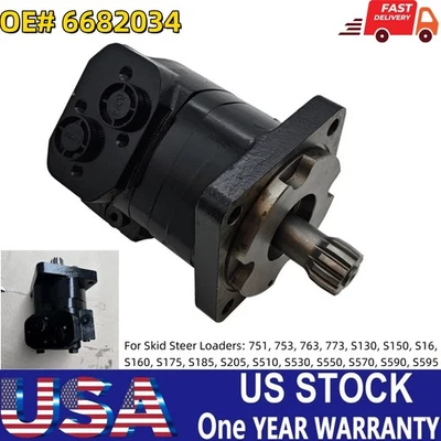 Drive Motor 6682034 Fits Bobcat 751 753 763 773 S150 S16 S160 S175 S18 S185 S130 - Image 1 of 4