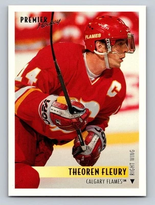1994-95 Topps Premier #295 Theoren Fleury Calgary Flames Foto 1 de 2