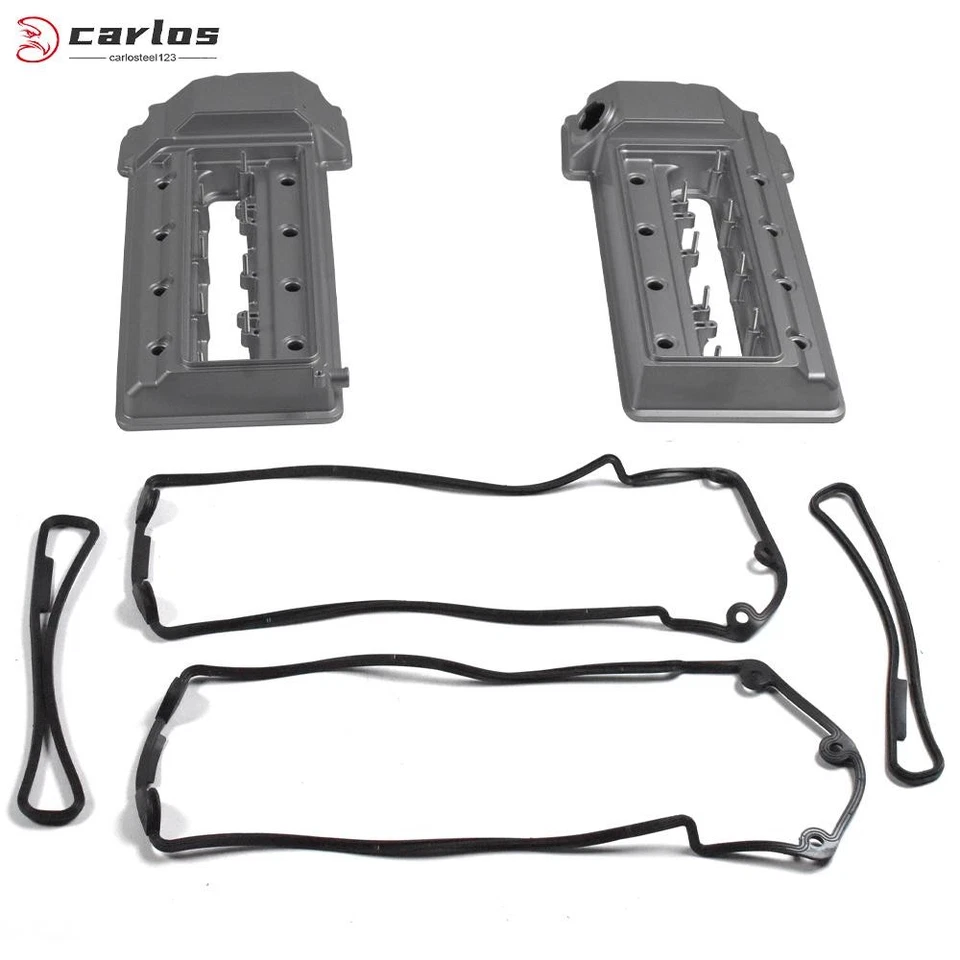 Cubierta de válvula de motor izquierda y derecha para BMW 540i E39 98-03 740i 740iL E38 1998-2001 Foto 1 de 4