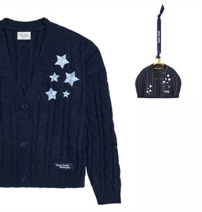 🎄 Taylor Swift Autentico PACCHETTO Midnights M/L Cardigan ORNAMENTO ESAURITO Natale - Foto 1 di 9