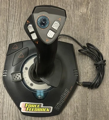 Logitech Wingman Force 3D J-UC10 PC Joystick With USB Adapter Force - Image 1 of 4