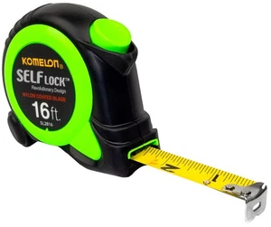 Komelon SL2816; 16' x 3/4" Self-Lock Tape Measure Clear  - Picture 1 of 3