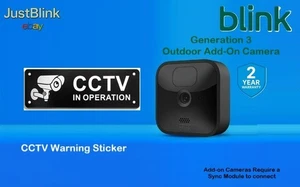 Blink Outdoor 1080p HD Wireless Add-On Überwachungskamera - 2 Jahre Garantie + CCTV - Bild 1 von 6