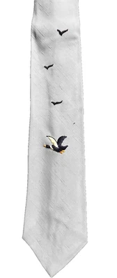 Corbata Haband Patterson - De Colección Azul Pálido 3.5"W49"L Bordado Pato Acetato PET RESCUE Foto 1 de 4