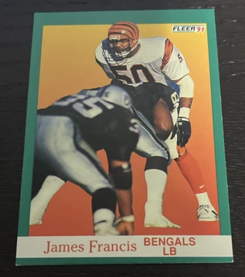 1991 Fleer - James Francis - Cincinnati Bengals - #20 - Image 1 of 2