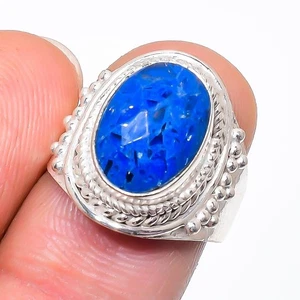 Lapis Lazuli Gemstone Handmade 925 Sterling Silver All Size Ring For Gift - Picture 1 of 1