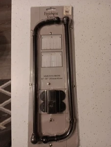 Verstellbare Schwinge Stange Finishing Touch schwarz verstellbar 14"-24" Fensterbehandlung - Bild 1 von 6