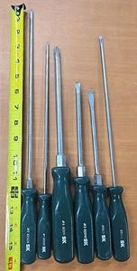 SK Hand Tools 6-Piece Long Combination Heavy Duty Screwdriver Set USA - Picture 1 of 4