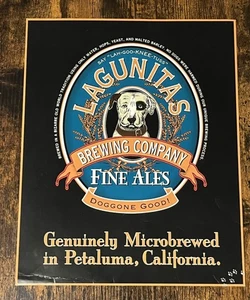 Lagunitas Fine Ales Vintage Poster Petaluma - Bild 1 von 1
