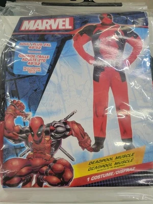 Marvel Deadpool muscle costume by amscan in size 2XL - Image 1 of 4