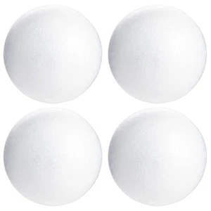 5 Inch Foam Balls for Crafts - 4 Pack Round White Polystyrene Foam Balls for ... - Picture 1 of 7