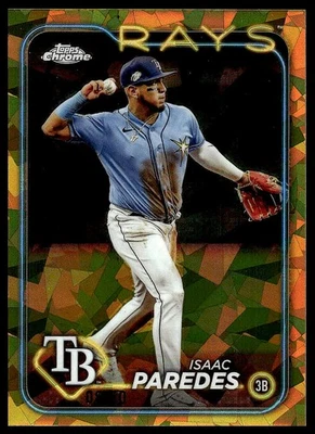 2024 Topps Chrome Sapphire Edition #392 Isaac Paredes Gold #/50 - Image 1 of 2
