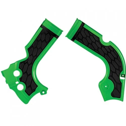 Acerbis X-Grip Frame Guards Green/Black 2374271089 for KAWASAKI KX450F - Image 1 of 1