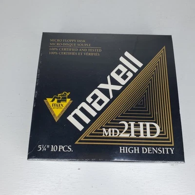 Disquetes Maxell 5-1/4" IBM Formateados 1.2 MB MD 2HD 10 Disquetes NUEVO Foto 1 de 4