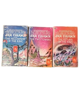 Lord of the Rings JRR Tolkien Ballantine Complete Paperback Trilogy 1971 Vintage - Picture 1 of 4
